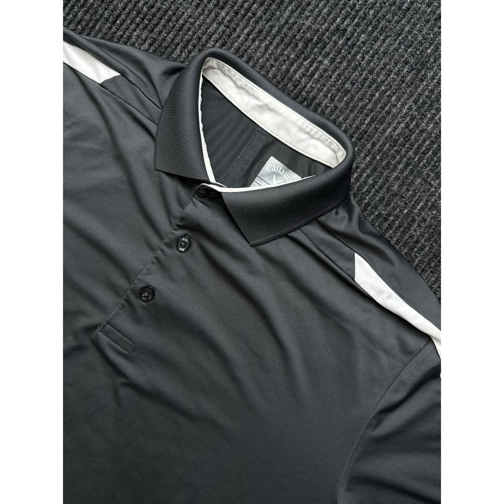 Callaway Opti-Dri Golf Gray Striped Polo Men's Size Medium